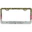 Wingo Outdoors License Plate Frame, Rainbow Trout/Trout Bum, W-LIC-124-TB
