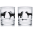 Wingo Outdoors Lowball Glasses, 2-Pack, 10oz, Sporting Dogs, W-DRW-147-2LB