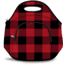 Wingo Outdoors Neoprene Lunch Pack, Buffalo Check Red, W-NLP-138-OS