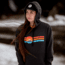 Wingo Outdoors Retro Hoodie - Mens, Black w/ Retro Logo, Medium, W-APP-RLH-BM