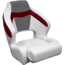 Wise Baja XL Bucket Seat, Brite White/Marble Grey/Dark Red, Large, 3338-1774