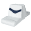 Wise Bayliner Capri Lounge Seat Cushion Set, Brite White/ Round Midnite, Large, 8WD1173-0031