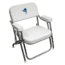 Wise Boaters Value Promotional Folding Deck Chair, Brite White/Sailfish Logo, Large, 3319-7841