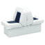 Wise Bucket Style Lounge Seat w/ 10'' Base, Wise White/Wise Navy, Large, 8WD505P-1-924