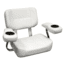 Wise Deluxe Helm Chair w/ Arms &amp; Dual Cup Holders, White, Medium, 3366-784