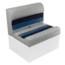 Wise Deluxe Pontoon 27in Bench Seat, Grey/Navy/Blue, Large, 8WD95-1011