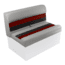 Wise Deluxe Pontoon 36in Pontoon Bench Seat, Grey/Red/Charcoal, Large, 8WD100-1012