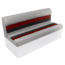 Wise Deluxe Pontoon 55in Pontoon Bench Seat, Grey/Red/Charcoal, Large, 8WD106-1012