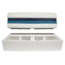 Wise Deluxe Pontoon 55in Pontoon Bench Seat, White/Navy/Blue, Large, 8WD106-1008