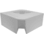 Wise Deluxe Pontoon Radius Corner Section - Base Only, White, 8WD133-1B-204