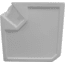 Wise Deluxe Pontoon Radius Corner Section - Base Only, White, 8WD133-1B-204