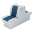 Wise Deluxe Small Craft Lounge Seat w/ 8'' Base, Grey/Navy, 8WD521P-1-660
