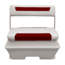Wise DLX Pontoon 70 Qt Swingback Cooler, Brite White/Crimson Red, Large, DLX156-1906