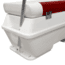 Wise DLX Pontoon 70 Qt Swingback Cooler, Brite White/Crimson Red, Large, DLX156-1906