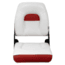 Wise DLX Pontoon Fold Down Seat, Brite White/Crimson Red, Medium, DLX1461-1906