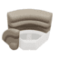 Wise Premier Pontoon 28in Radius Corner, Mocha Java/Cafe/Mushroom, Large, BM11028-1749
