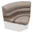 Wise Premier Pontoon 28in Radius Corner, Mocha Java/Cafe/Mushroom, Large, BM11028-1749