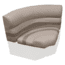 Wise Premier Pontoon 32in Bow Radius Corner, Mocha Java/Cafe/Mushroom, Large, BM11002-1749