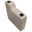 Wise Premier Pontoon 7in Left Radius Arm Rest, Mocha Java, Medium, 3009-1725
