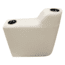Wise Premier Pontoon 7in Left Radius Arm Rest, Stone, Medium, 3009-804