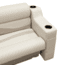 Wise Premier Pontoon 7in Left Radius Arm Rest, Stone, Medium, 3009-804