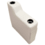 Wise Premier Pontoon 7in Left Radius Arm Rest, Stone, Medium, 3009-804
