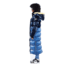 Woodpecker Bird of Paradise Coat - Womens, Dark Blue/Light Blue with Yellow Trim, 2XL, 688130588454