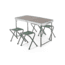 Woods Folding Portable Camping Table Set w/ 4 Camping Chairs, CTI0765544