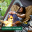 Woods Mammoth Folding Padded Camping Chair, Dijon, CTI0765848