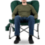 Woods Mammoth Folding Padded Camping Chair, Green, CTI0765848W