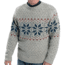 Woolrich Ironstone Rollneck Fairisle Sweater - Mens-Silver Grey Heather-Large