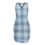 Woolrich Women's Over And Out Dress, Bluestone Check, M 5015-BUN-BLUESTONECHECK-M-DEMO