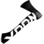 WOOX VOLANTE Axe, Carbon Steel Blade, Black Hickory, Black/White, BU.AXE002.02