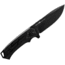 WOOX Rock 62 Fixed Blade Knife, 4.25 in, Drop Point, Mil-Spec Black, Sleipner Steel Blade, Engraved American Walnut Handle, Phantom Black, BU.KNF001.10