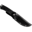 WOOX Rock 62 Fixed Blade Knife, 4.25 in, Drop Point, Mil-Spec Black, Sleipner Steel Blade, Engraved American Walnut Handle, Phantom Black, BU.KNF001.10