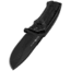 WOOX Rock 62 Fixed Blade Knife, 4.25 in, Drop Point, Mil-Spec Black, Sleipner Steel Blade, Engraved American Walnut Handle, Phantom Black, BU.KNF001.10