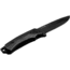 WOOX Rock 62 Fixed Blade Knife, 4.25 in, Drop Point, Mil-Spec Black, Sleipner Steel Blade, Engraved American Walnut Handle, Phantom Black, BU.KNF001.10