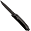 WOOX Rock 62 Fixed Blade Knife, 4.25 in, Drop Point, Mil-Spec Black, Sleipner Steel Blade, Plain American Walnut Handle, Phantom Black, BU.KNF001.09