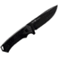 WOOX Rock 62 Fixed Blade Knife, 4.25 in, Drop Point, Mil-Spec Black, Sleipner Steel Blade, Plain American Walnut Handle, Phantom Black, BU.KNF001.09