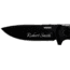 WOOX Rock 62 Fixed Blade Knife, 4.25 in, Drop Point, Mil-Spec Black, Sleipner Steel Blade, Plain American Walnut Handle, Phantom Black, BU.KNF001.09
