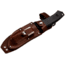 WOOX Rock 62 Fixed Blade Knife, 4.25 in, Drop Point, Mil-Spec Black, Sleipner Steel Blade, Plain American Walnut Handle, Phantom Black, BU.KNF001.09