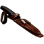 WOOX Rock 62 Fixed Blade Knife, 4.25 in, Drop Point, Mil-Spec Black, Sleipner Steel Blade, Plain American Walnut Handle, Phantom Black, BU.KNF001.09