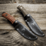 WOOX Rock 62 Fixed Blade Knife, 4.25 in, Drop Point, Stonewashed, Sleipner Steel Blade, Plain German Micarta Handle, BU.KNF001.07