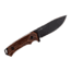 WOOX Rock 62 Fixed Blade Knife, 4.25 in, Drop Point, Mil-Spec Grey, Sleipner Steel Blade, Engraved American Walnut Handle, BU.KNF001.02