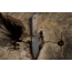 WOOX Rock 62 Fixed Blade Knife, 4.25 in, Drop Point, Mil-Spec Grey, Sleipner Steel Blade, Engraved American Walnut Handle, BU.KNF001.02