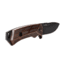 WOOX Rock 62 Fixed Blade Knife, 4.25 in, Drop Point, Mil-Spec Grey, Sleipner Steel Blade, Engraved American Walnut Handle, BU.KNF001.02