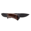 WOOX Rock 62 Fixed Blade Knife, 4.25 in, Drop Point, Mil-Spec Black, Sleipner Steel Blade, Plain American Walnut Handle, BU.KNF001.01