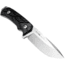 WOOX Rock 62 X-GRIP Fixed Blade Knife, 4.25in, Stonewashed, Drop Point, Black, BU.KNF001.14