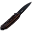 WOOX Rock 62 X-GRIP Fixed Blade Knife, 4.25in, Mil-Spec Black, Drop Point, Brown, BU.KNF001.18