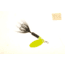 Wordens Rooster Tail In-Line Spinner, 2 1/2in, 1/6 oz Treble Hook, Black Chartreuse, 210-BLC